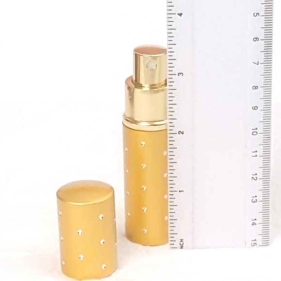 Honey Gold Sparkle purse mini sprayer with funnel - Picture 2 of 4